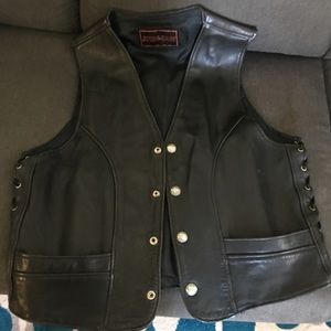 Leather Motorcycle Vest